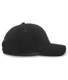 Brushed Cotton Twill Cap BLACK rside