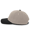Brushed Cotton Twill Cap KHAKI/BLACK lside