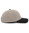 Brushed Cotton Twill Cap KHAKI/BLACK rside