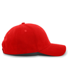 Brushed Cotton Twill Cap RED rside