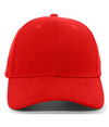 Brushed Cotton Twill Cap RED Front