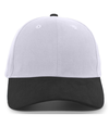 Brushed Cotton Twill Cap SILVER/BLACK Front