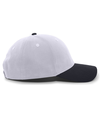 Brushed Cotton Twill Cap SILVER/NAVY rside