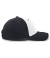 Brushed Cotton Twill Cap WHITE/NAVY/NAVY rside