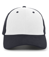Brushed Cotton Twill Cap WHITE/NAVY/NAVY Front