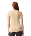 CVC Womens Racerneck Tank HEATHER BONE Back