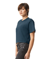 Fine Jersey Womens Boxy Tee SEA BLUE Side