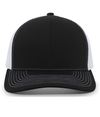 Contrast Stitch Trucker BLACK/WHITE/BLACK Front