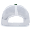 Contrast Stitch Trucker DARK GREEN/WHITE/DARK GREEN Back