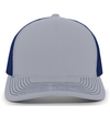 Contrast Stitch Trucker HEATHER GRY/ROYAL/HEATHER GREY Front