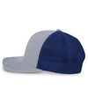 Contrast Stitch Trucker HEATHER GRY/ROYAL/HEATHER GREY lside