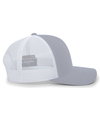 Contrast Stitch Trucker HEATHER GRY/WHITE/HEATHER GREY rside