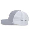 Contrast Stitch Trucker HEATHER GRY/WHITE/HEATHER GREY lside