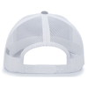 Contrast Stitch Trucker HEATHER GRY/WHITE/HEATHER GREY Back