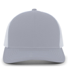 Contrast Stitch Trucker HEATHER GRY/WHITE/HEATHER GREY Front