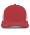 Contrast Stitch Trucker RED/WHITE/RED Front