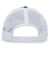 Contrast Stitch Trucker ROYAL/WHITE/ROYAL Back