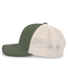 Contrast Stitch Trucker MOSS GREEN/BEIGE/MOSS GREEN lside
