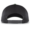 Perforated 5 Panel Trucker ARMY/LT CHARCOAL/WHITE Back