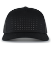 Perforated 5 Panel Trucker BLACK/REFLECTIVE Front