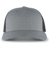 Perforated 5 Panel Trucker HEATHER GREY/L CHAR/ACID GREEN Front