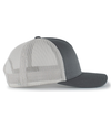 Perforated 5 Panel Trucker GRAPHITE/SILVER/GRAPHITE rside