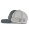 Perforated 5 Panel Trucker GRAPHITE/SILVER/GRAPHITE lside