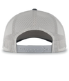 Perforated 5 Panel Trucker GRAPHITE/SILVER/GRAPHITE Back