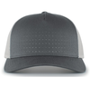 Perforated 5 Panel Trucker GRAPHITE/SILVER/GRAPHITE Front