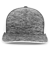 Aggressive Heather Trucker Cap BLACK HTHR/WHITE/BLACK HEATHER Front