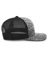 Aggressive Heather Trucker Cap BLACK/LIGHT CHARCOAL rside