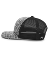 Aggressive Heather Trucker Cap BLACK/LIGHT CHARCOAL lside