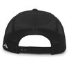 Aggressive Heather Trucker Cap BLACK/LIGHT CHARCOAL Back
