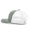 Aggressive Heather Trucker Cap D GREEN HTHR/WHT/D GREEN HTHR lside
