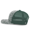 Aggressive Heather Trucker Cap DARK GREEN/DARK GREEN lside