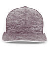 Aggressive Heather Trucker Cap MAROON HTHR/WHITE/MAROON HTHR Front