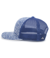 Aggressive Heather Trucker Cap ROYAL/ROYAL lside