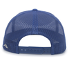 Aggressive Heather Trucker Cap ROYAL/ROYAL Back