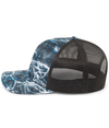 Mossy Oak Trucker Snapback Cap BLACKFIN/LIGHT CHARCOAL lside