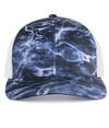 Mossy Oak Trucker Snapback Cap BLUEFIN/WHITE Front