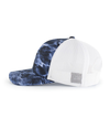 Mossy Oak Trucker Snapback Cap BLUEFIN/WHITE lside