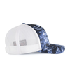 Mossy Oak Trucker Snapback Cap BLUEFIN/WHITE rside