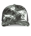 Mossy Oak Trucker Snapback Cap BLACK TIP/LIGHT CHARCOAL Front