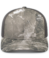 Mossy Oak Trucker Snapback Cap WAKEFORM GALT/LIGHT CHARCOAL Front