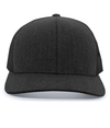 Heather Trucker Snapback BLACK HTHR/BLACK/BLACK HEATHER Front
