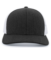 Heather Trucker Snapback BLACK HTHR/WHITE/BLACK HEATHER Front