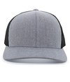 Heather Trucker Snapback GREY HTHR/BLACK/GREY HEATHER Front
