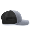 Heather Trucker Snapback GREY HTHR/BLACK/GREY HEATHER rside