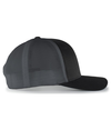 Trucker Flexfit Snapback BLACK/GRAPHITE/BLACK rside