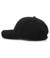 Brushed Twill Cap BLACK/CHARCOAL lside